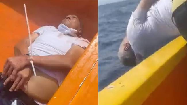 Elderly Tied Tossed Into Sea For Stealing