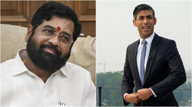 Britain's PM Rishi Sunak And CM Shinde