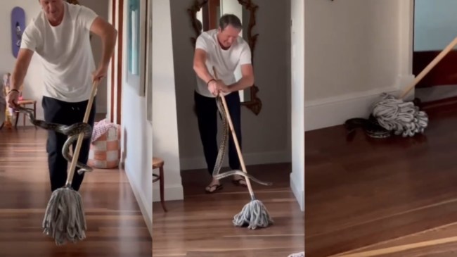 Glenn McGrath Removes Python From Home