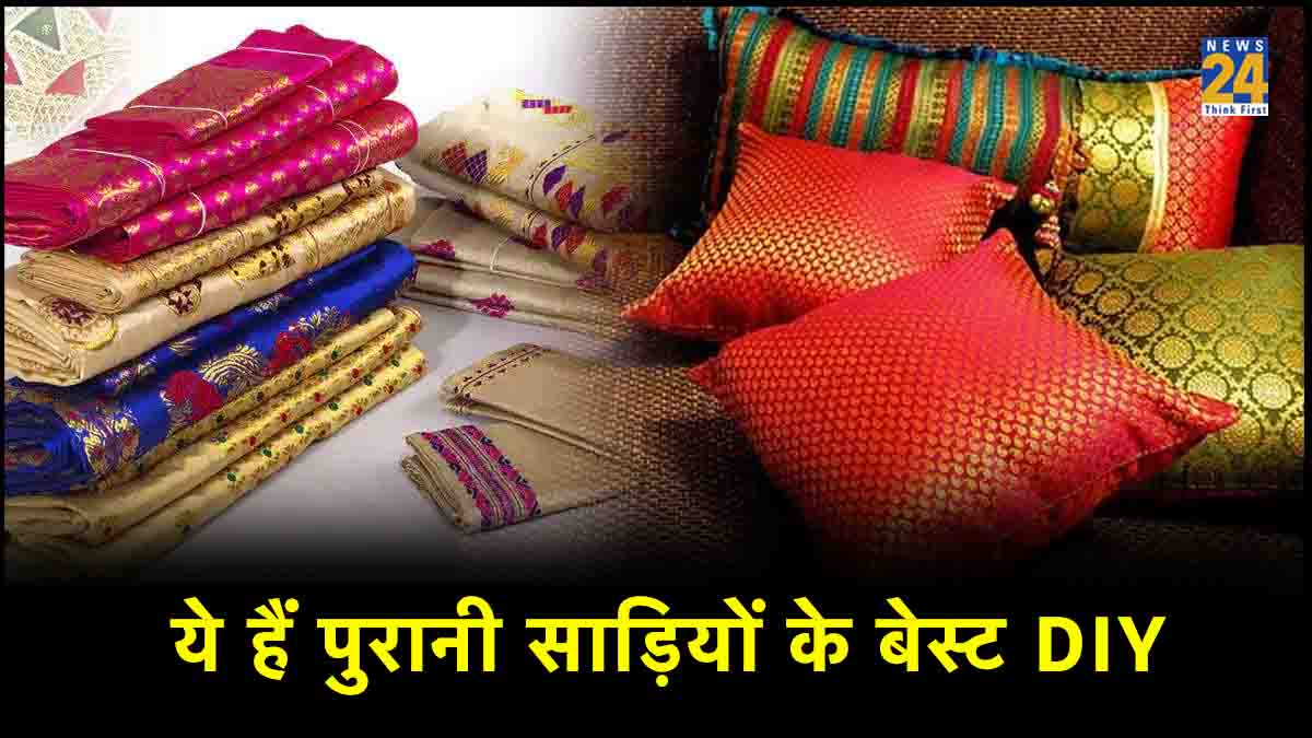 DIY For Old Sarees, how to use old sarees for home decor, home decor idea