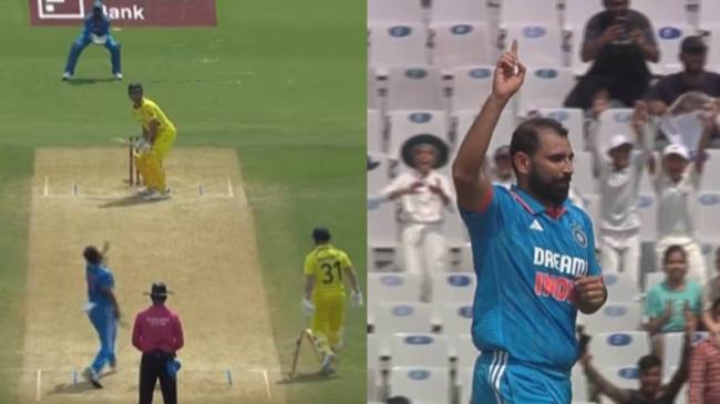 IND vs AUS Mohammed Shami Mitchell Marsh
