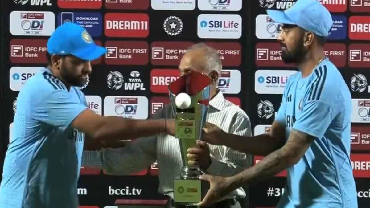 IND vs AUS: Rohit Sharma Refused To Get Trophy From KL Rahul Hand Watch Video