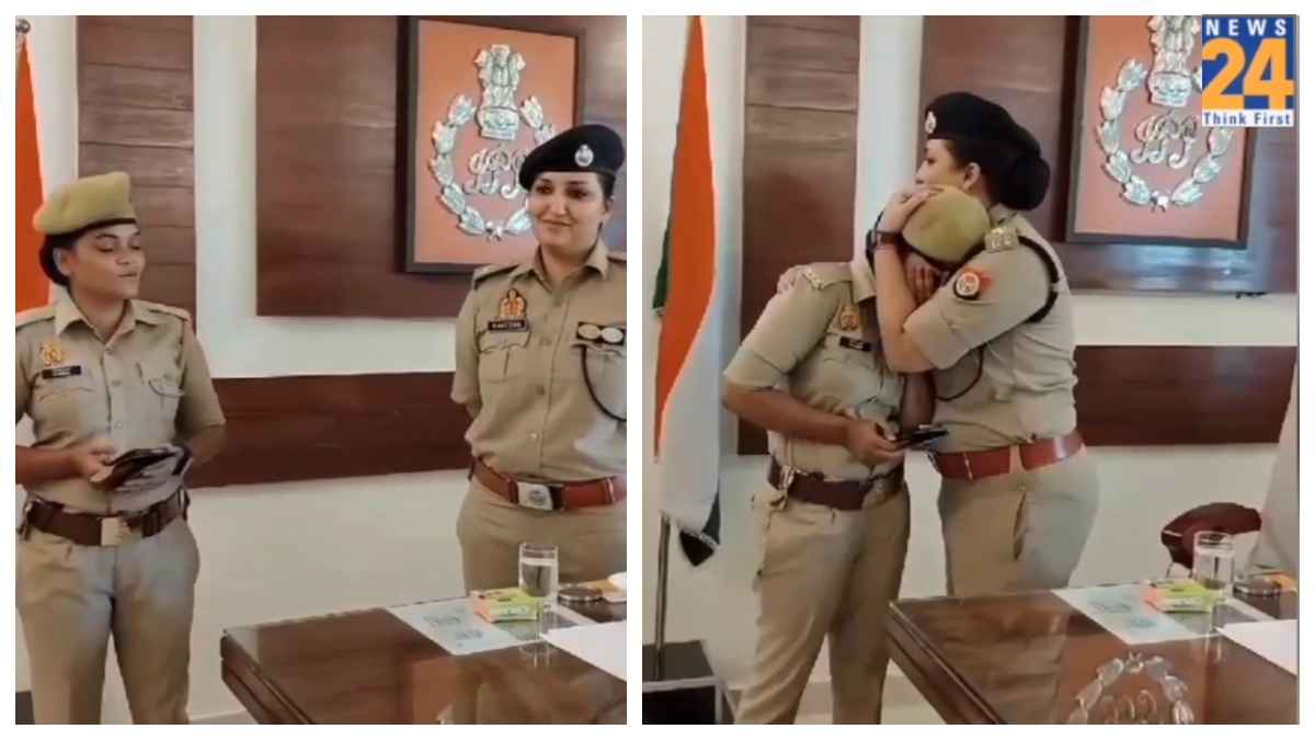 VIDEO: ‘मैडम ना जाओ छोड़कर...’ गाते-गाते रो पड़ी लेडी कॉन्स्टेबल; IPS अफसर ने गले लगाकर किया शांत