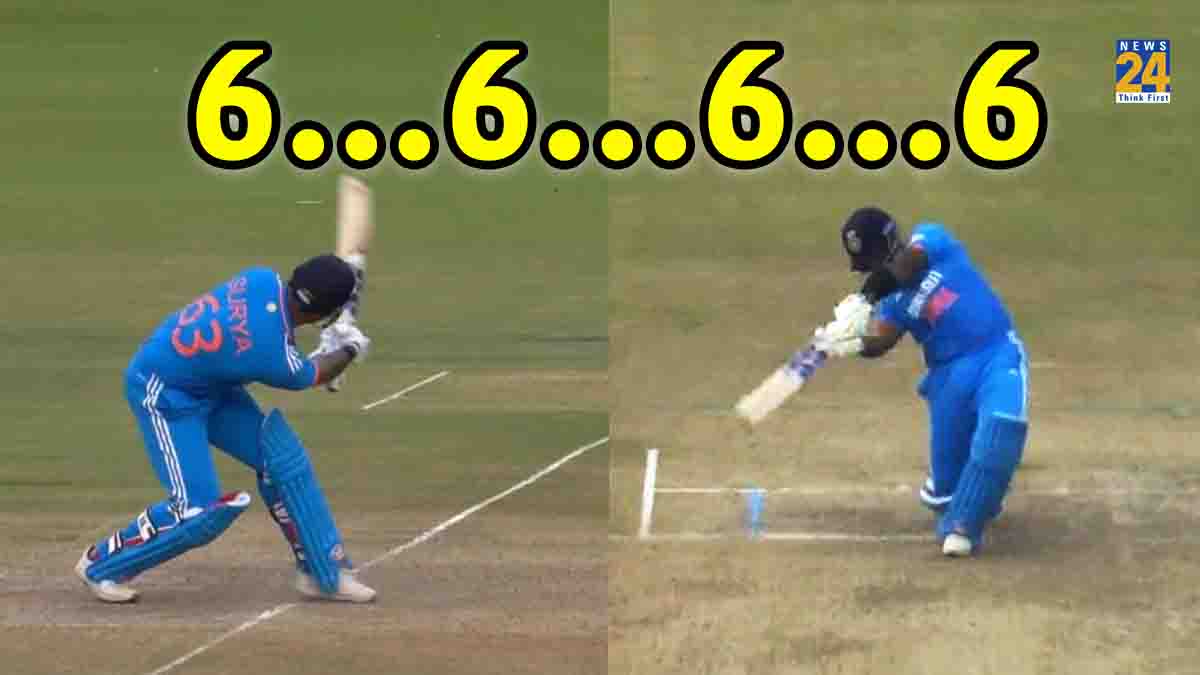 IND vs AUS 2nd ODI Suryakumar Yadav 4 Sixes Cameron Green