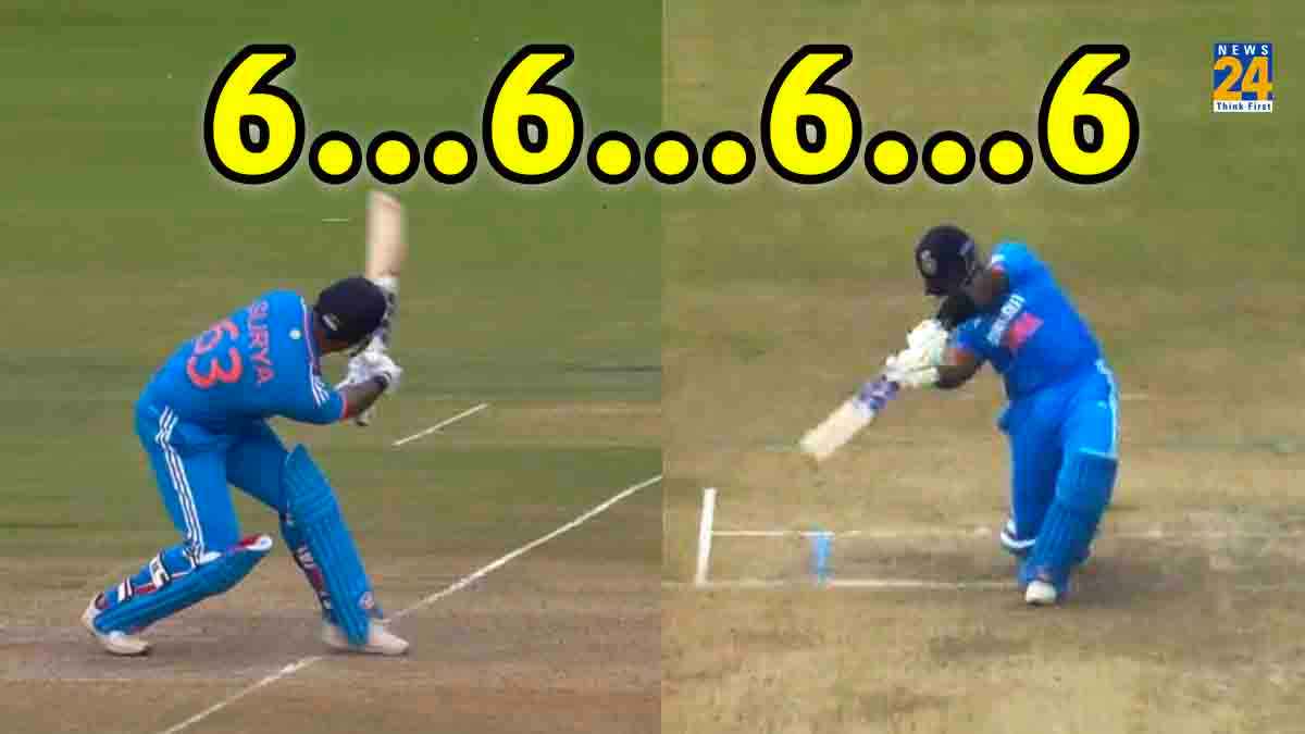 IND vs AUS 2nd ODI Suryakumar Yadav 4 Sixes Cameron Green IND vs AUS 2nd ODI Suryakumar Yadav 4 Sixes Cameron Green