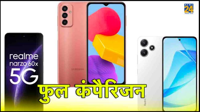 Realme Narzo 60x, Galaxy M14 5G and Redmi 12 5G