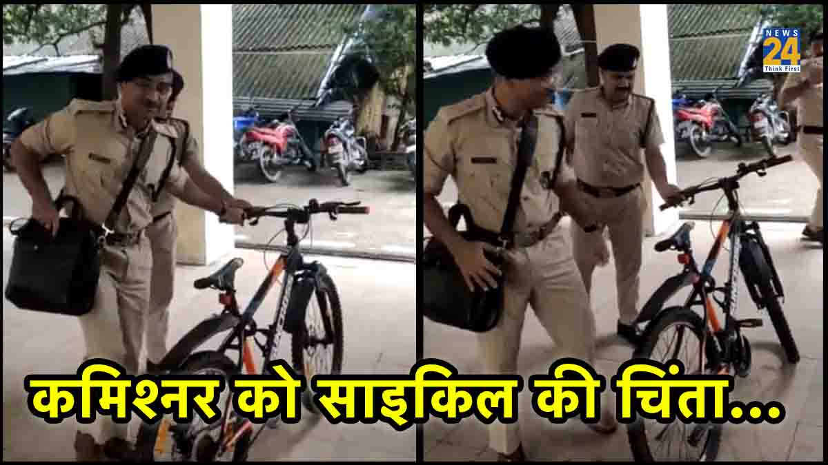 Indore, Police Commissioner, makrand deoskar IPS, Bicycle, No Car Day, Viral Video