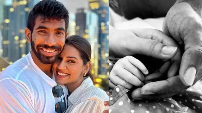 Jasprit Bumrah Sanjana Ganeshan son Jasprit Bumrah Sanjana Ganeshan son
