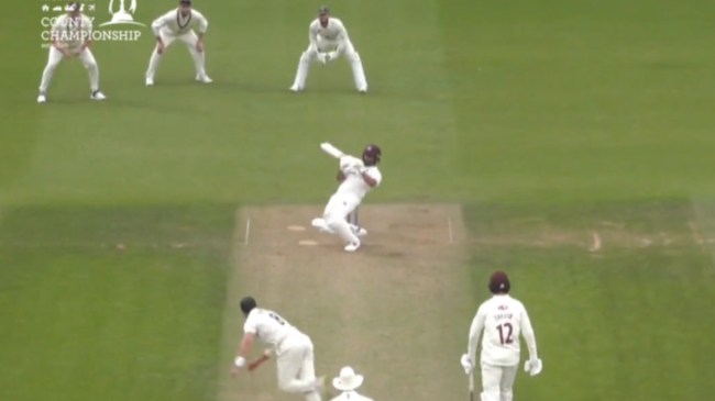 Karun Nair Ramp Shot Over keepers Head Karun Nair Ramp Shot Over keepers Head to Score Maiden Hundred in County Championship Watch Video