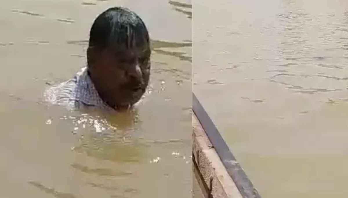 नर्मदा में डूब रहा था शख्स, बचाने पहुंचे लोग, जानें फिर क्या हुआ?