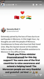 Nora Fatehi Thanks to Pm Modi