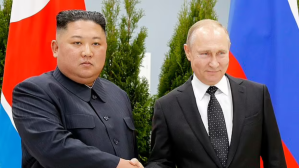 North Korean leader Kim Jong And Putin