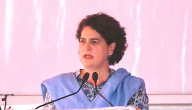 Priyanka Gandhi Rajasthan Visit Trains Gun On PM Modi Priyanka Gandhi Rajasthan Visit Trains Gun On PM Modi