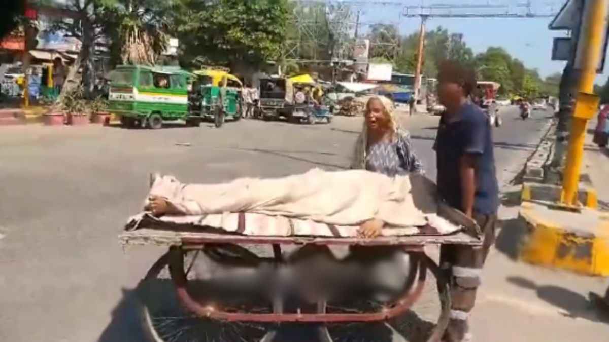 Video में बेटे की लाश को ठेले पर खींचती दिखी मां, स्वास्थ्य मंत्री जी! अगर अब भी आपको शर्म नहीं आती तो...
