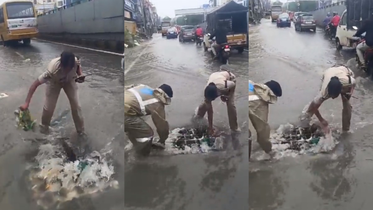 Viral Video, Hyderabad Policewoman Video viral, Hyderabad Viral Video