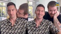 Journalist kisses Messi