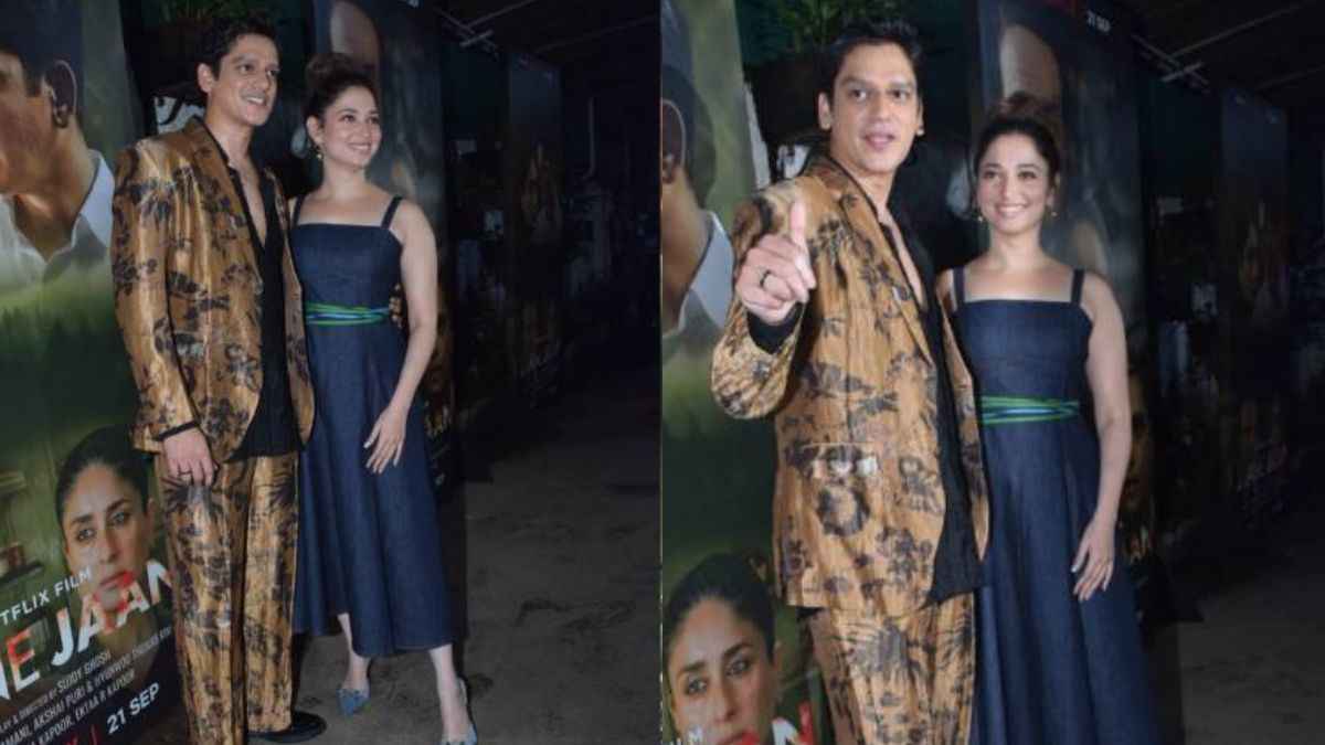 Jaane Jaan की स्क्रीनिंग में उमड़ा सितारों का हुजूम, विजय वर्मा और तमन्ना भाटिया ने रोमांटिक अंदाज में ली एंट्री