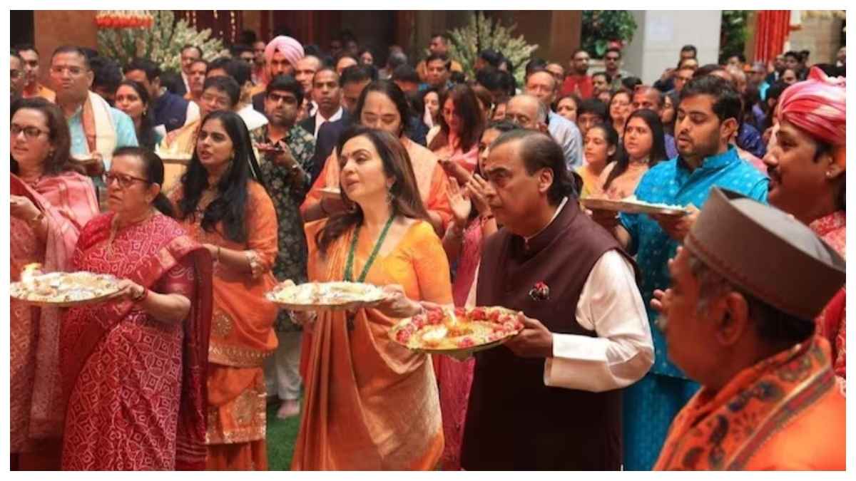 neeta ambani mukesh ambani celebrates Ganesh Chaturthi neeta ambani mukesh ambani celebrates Ganesh Chaturthi