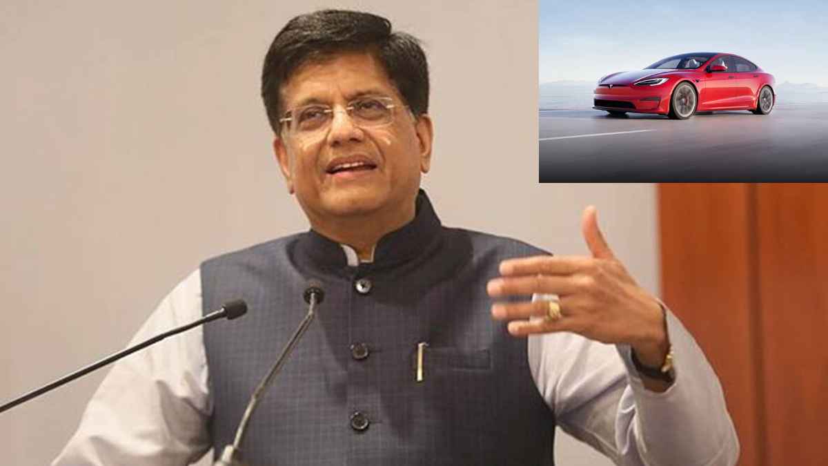 piyush goyal Tesla car Piyush Goyal
