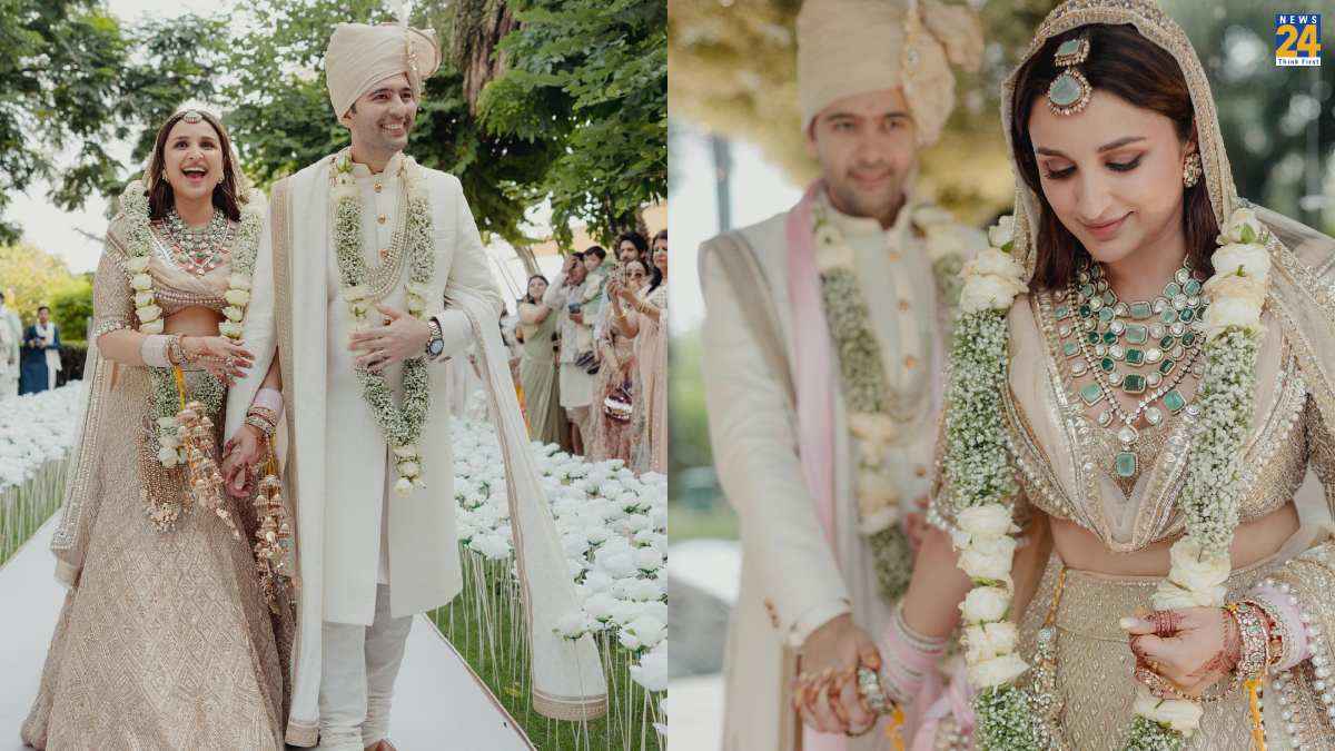 Parineeti Chopra Raghav Chadha Traditional Look