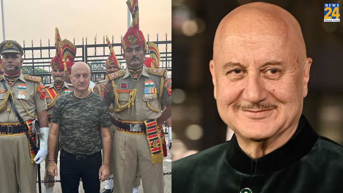 Anupam Kher At Wagah Border