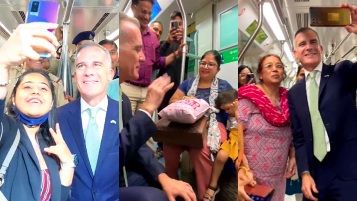 America Ambassador Eric M. Garcetti Ride Delhi Metro, Delhi Metro Video, America Ambassador, Delhi News