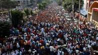 Bangladesh Anti-PM Protest Police fired tear gas shells at the protesters