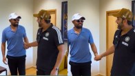 rohit-sharma-meets-pakistan-captain-babar-azam-before-captains-day-in-ahmedabad-odi-world-cup-2023