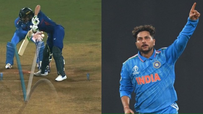 IND vs ENG Kuldeep Yadav Magic Ball Clean Bowled Jos Buttler World Cup 2023 Watch Video