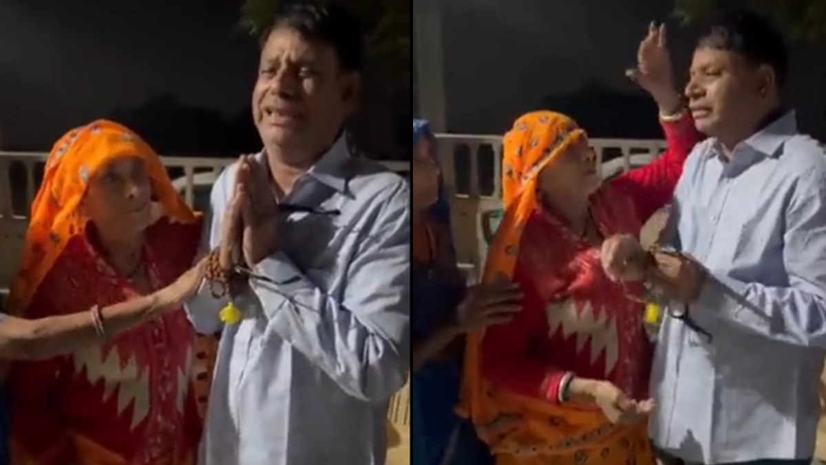 Congress MLA om prakash hudla cried after ED raid, watch video