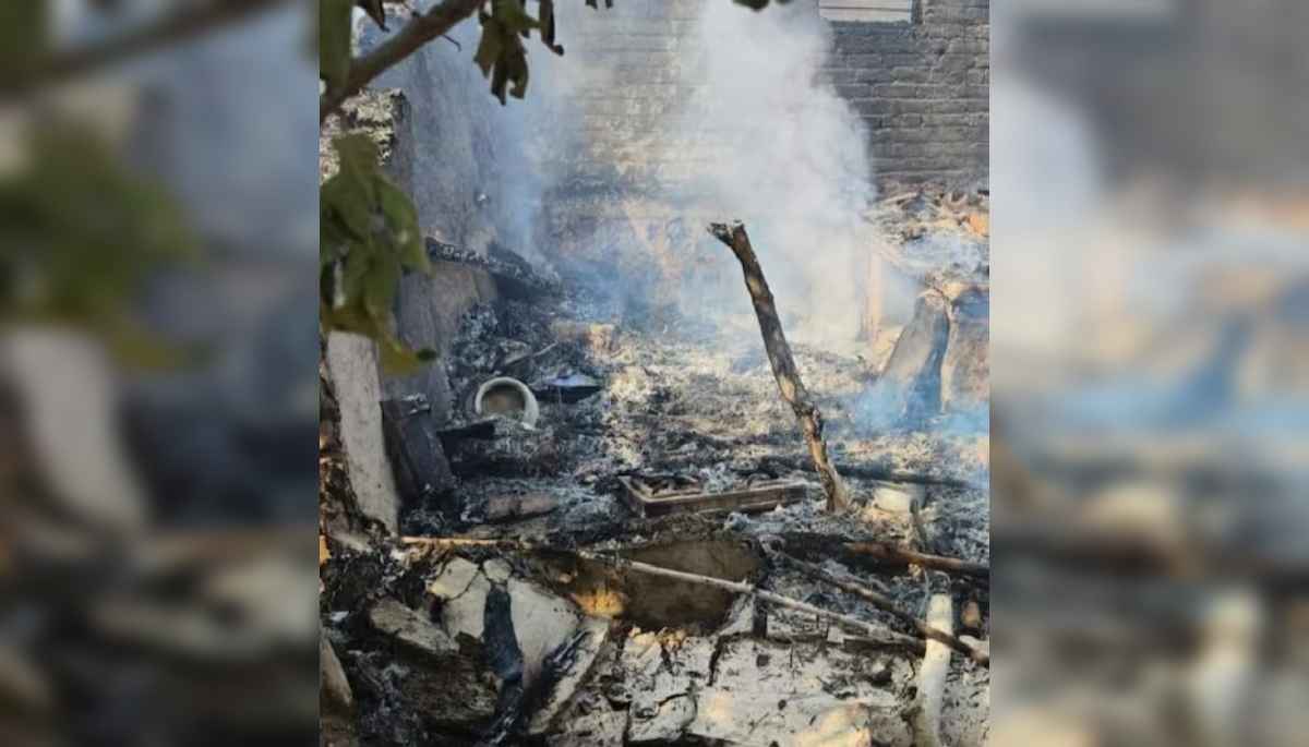 घर में घुसे कोबरा को भगाने के लिए जलाए थे कंडे, थोड़ी देर बाद सब कुछ जलकर हो गया राख
