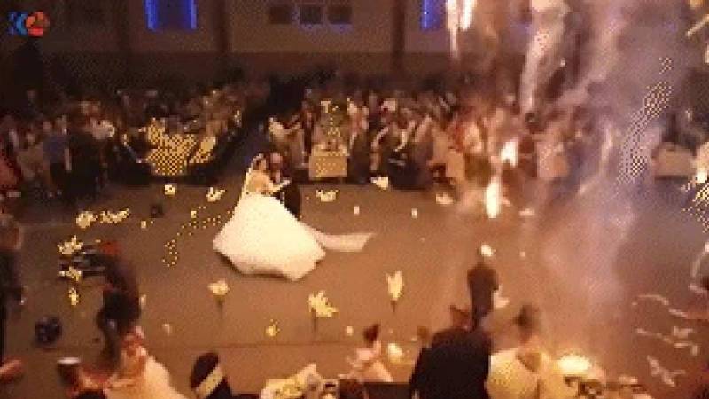 Fire Broke Out At Iraq Marriage Hall Video Viral