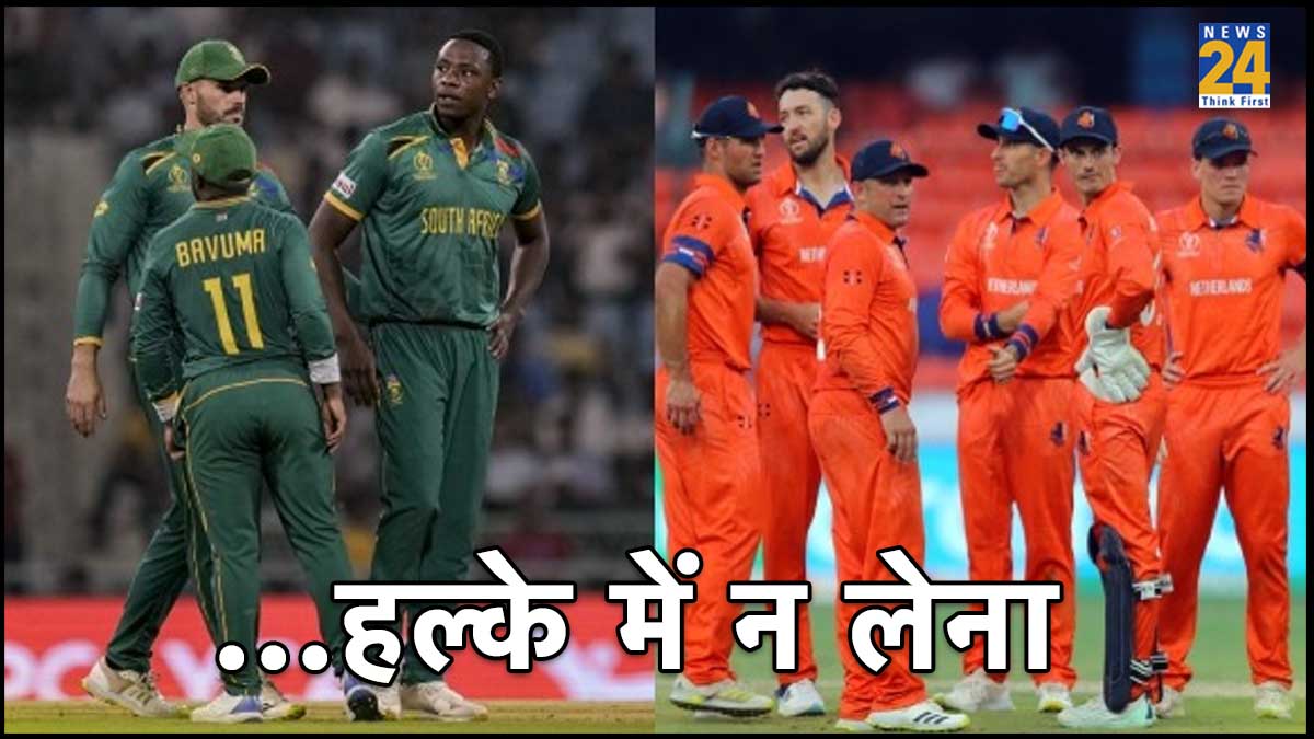 SA vs NED Netherlands gave target of 246 in 43 overs World Cup 2023