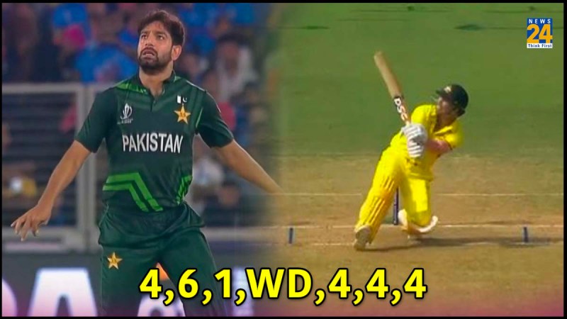 PAK vs AUS David Warner Hits Haris Rauf for 24 runs in over Amazing Shot Viral Video