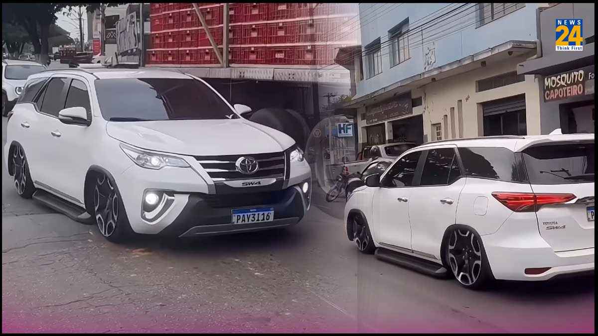 Fortuner बनी सेडान, सड़क पर पलटकर देखने लगे लोग, watch Video