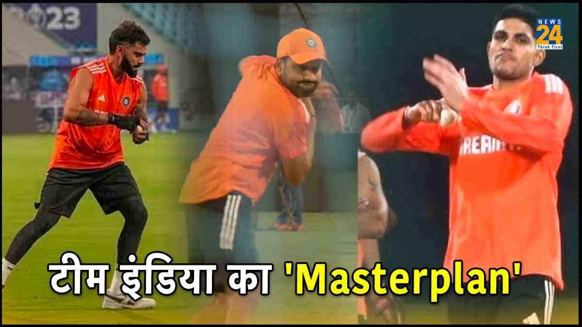 IND vs ENG Rohit Kohli Surya and Gill bowling Practice in absence of Hardik Pandya ODI World CUp 2023