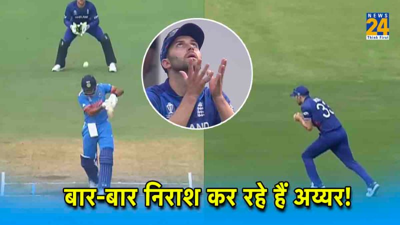 Shreyas Iyer Chris Woakes IND vs ENG World Cup 2023
