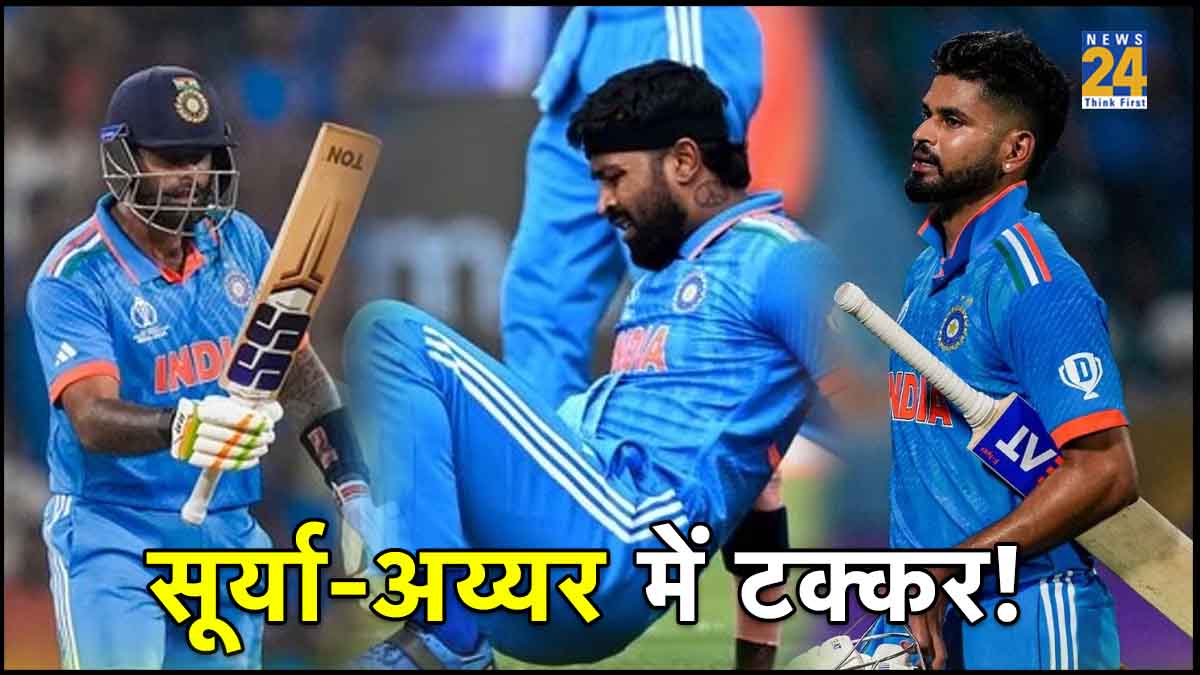 World Cup 2023 Will SuryaKumar replace Shreyas Iyer on Pandya return