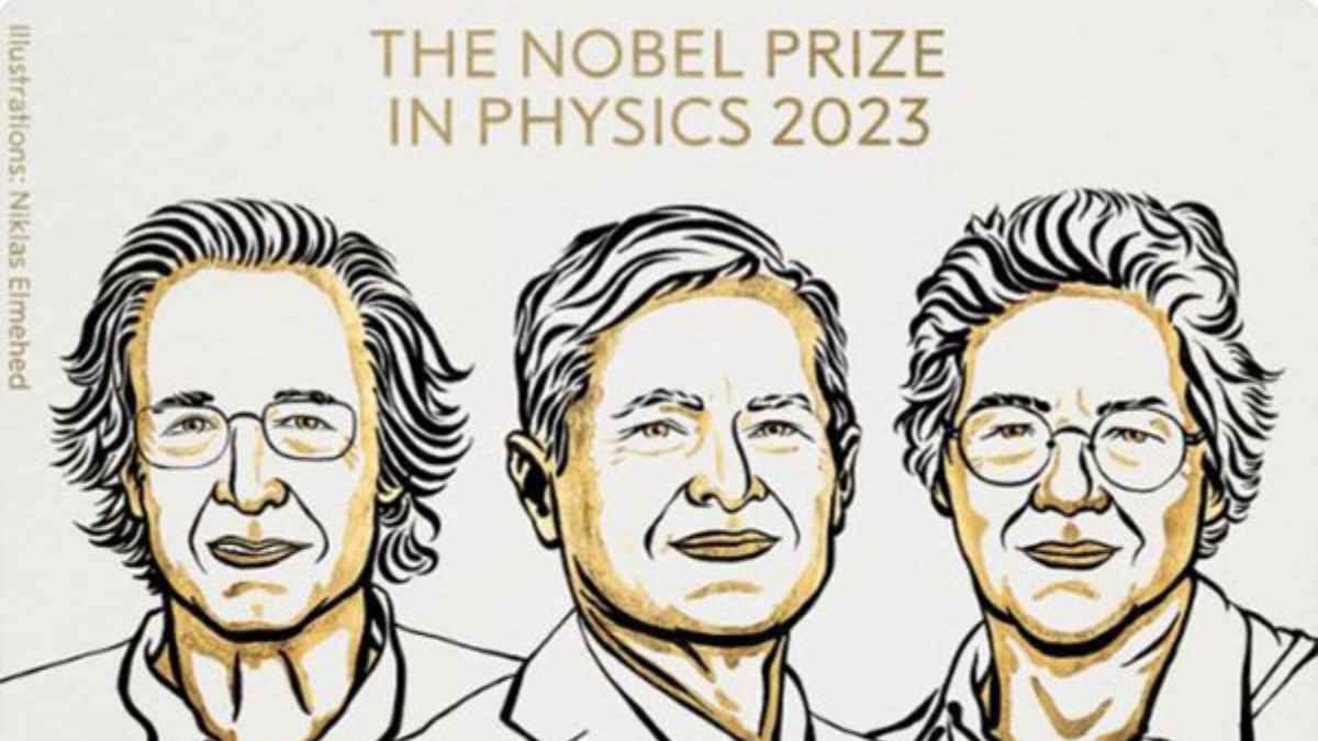 Nobel Prize 2023: पियरे एगोस्टिनी, फ़ेरेन्क क्रॉस्ज़ और ऐनी एल'हुइलियर को भौतिकी में नोबेल पुरस्कार