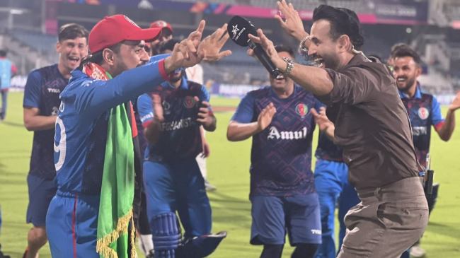 PAK vs AFG: Irfan Pathan danced with Rashid Khan on Afghanistan victory