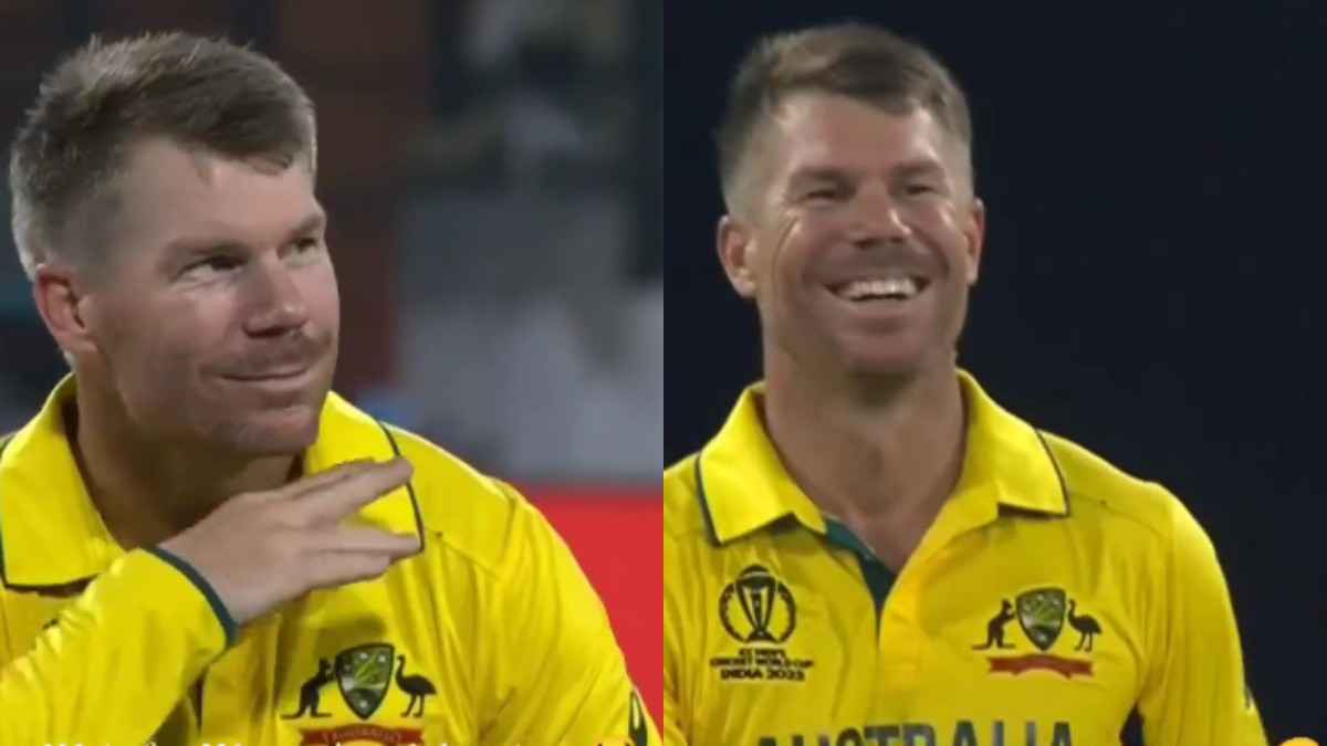 PAK vs AUS David Warner Pushpa Raj Celebration PAK vs AUS David Warner Pushpa Raj Celebration