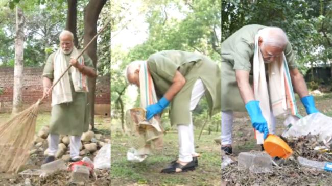 PM Modi, PM Modi Swachhata Abhiyaan, PM Modi Viral Video, Swachhata Abhiyaan Viral Video, fitness influencer Ankit Baiyanpuriya PM Modi, PM Modi Swachhata Abhiyaan, PM Modi Viral Video, Swachhata Abhiyaan Viral Video, fitness influencer Ankit Baiyanpuriya