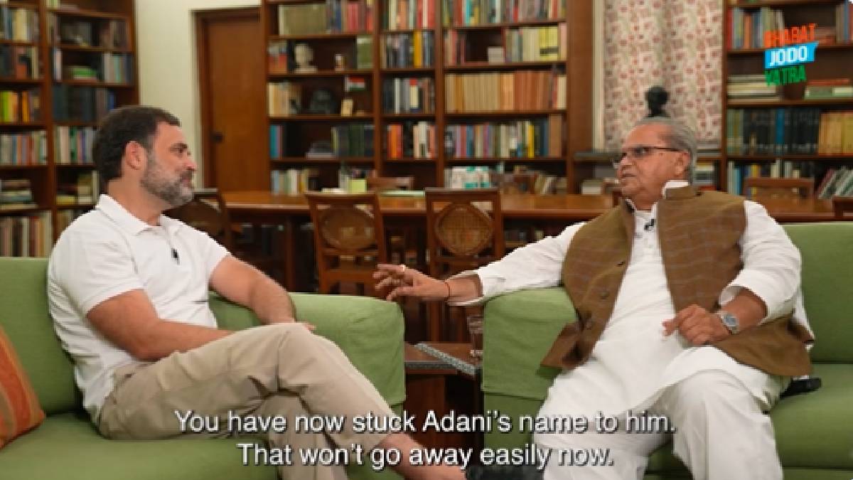 Rahul Gandhi Interviewed Satyapal Malik Shared Video