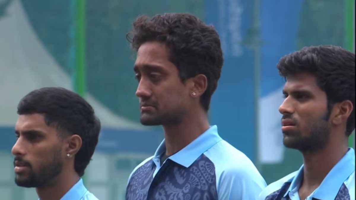 Sai Kishore cries during national Anthem