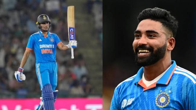 Shubman Gill Mohammed Siraj icc player of the month Shubman Gill Mohammed Siraj icc player of the month