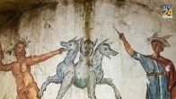 इटली में हुई दुर्लभ खोज! 2 हजार साल पुराना मिला मकबरा, दीवारों पर मिली तीन सिर वाले कुत्ते की फ्रेस्को पेंटिंग