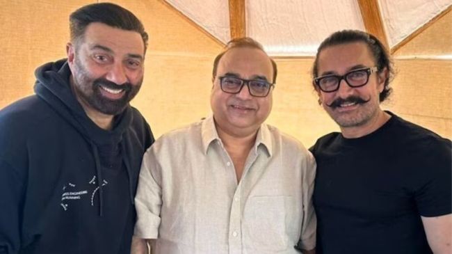 sunny deol, aamir khan, rajkumar santoshi