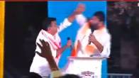 Watch Video Telangana MLA lost control in live debate