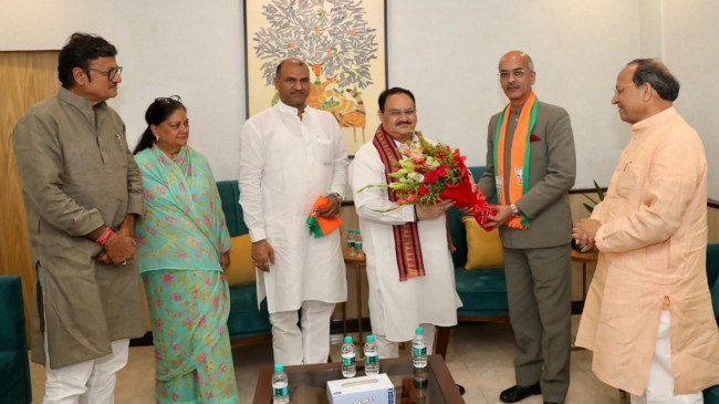 JP Nadda Welcoming Leaders