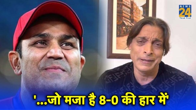 india won 8th match vs pakistan in odi world cup virendra shehwag troll Shoaib Akhtar
